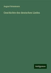 Cover von Geschichte des deutschen Liedes