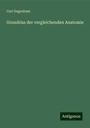 Cover von Grundriss der vergleichenden Anatomie
