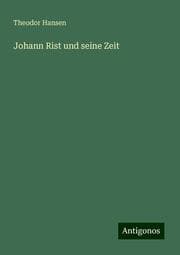 Cover von Johann Rist und seine Zeit