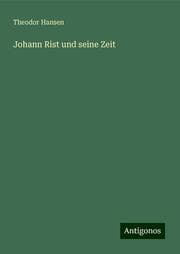 Cover von Johann Rist und seine Zeit