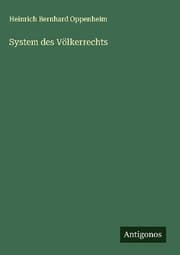 Cover von System des Völkerrechts