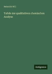 Cover von Tateia zur qualitativen chemischen Analyse