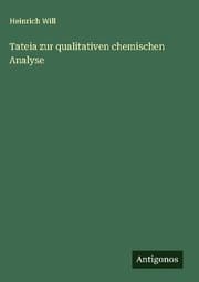 Cover von Tateia zur qualitativen chemischen Analyse