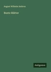 Cover von Bunte Blätter