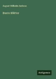 Cover von Bunte Blätter