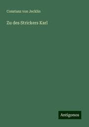 Cover von Zu des Strickers Karl