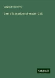 Cover von Zum Bildungskampf unserer Zeit