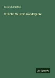 Cover von Wilhelm Meisters Wanderjahre