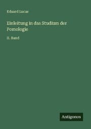 Cover von Einleitung in das Studium der Pomologie