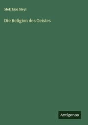 Cover von Die Religion des Geistes