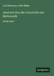 Cover von Jahrbuch über die Fortschritte der Mathematik
