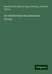 Cover von Der Briefwechsel des Spinoza im Urtexte