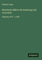 Cover von Rheinische Blätter für Erziehung und Unterricht
