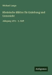 Cover von Rheinische Blätter für Erziehung und Unterricht