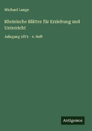 Cover von Rheinische Blätter für Erziehung und Unterricht