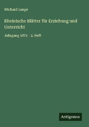 Cover von Rheinische Blätter für Erziehung und Unterricht