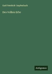 Cover von Des Volkes Erbe