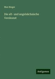 Cover von Die alt- und angelsächsische Verskunst