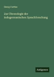 Cover von Zur Chronologie der indogermanischen Sprachforschung