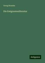 Cover von Die Emigrantenliteratur