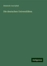Cover von Die deutschen Universitäten