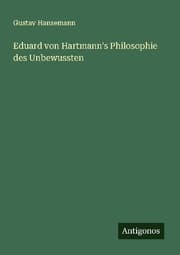 Cover von Eduard von Hartmann's Philosophie des Unbewussten