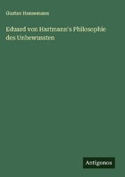 Cover von Eduard von Hartmann's Philosophie des Unbewussten