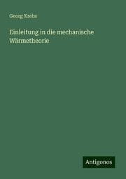 Cover von Einleitung in die mechanische Wärmetheorie