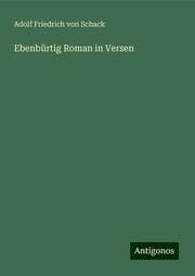 Cover von Ebenbürtig Roman in Versen