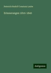 Cover von Erinnerungen 1810-1840