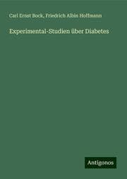 Cover von Experimental-Studien über Diabetes
