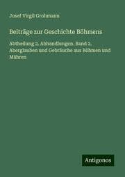 Cover von Beiträge zur Geschichte Böhmens
