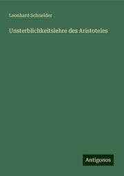 Cover von Unsterblichkeitslehre des Aristoteles