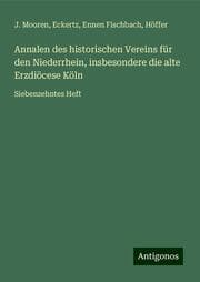 Cover von Annalen des historischen Vereins für den Niederrhein, insbesondere die alte Erzdiöcese Köln