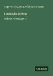 Cover von Botanische Zeitung