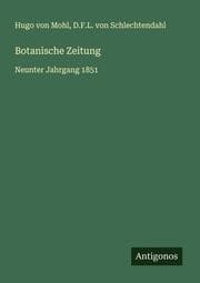 Cover von Botanische Zeitung