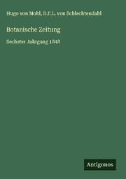 Cover von Botanische Zeitung