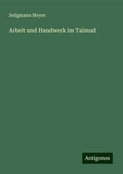 Cover von Arbeit und Handwerk im Talmud
