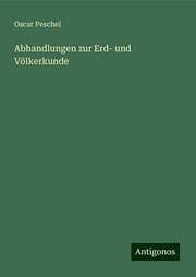 Cover von Abhandlungen zur Erd- und Völkerkunde