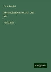 Cover von Abhandlungen zur Erd- und Völkerkunde