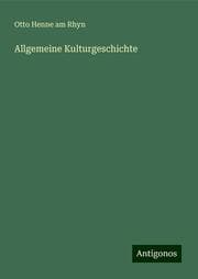 Cover von Allgemeine Kulturgeschichte