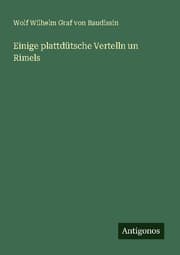 Cover von Einige plattdütsche Vertelln un Rimels