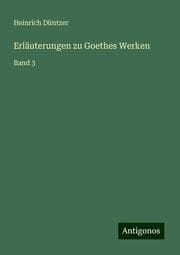 Cover von Erläuterungen zu Goethes Werken