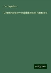 Cover von Grundriss der vergleichenden Anatomie