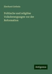 Cover von Politische und religiöse Volksbewegungen vor der Reformation