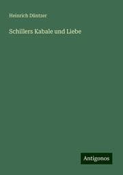 Cover von Schillers Kabale und Liebe