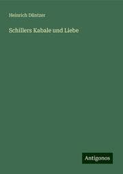Cover von Schillers Kabale und Liebe