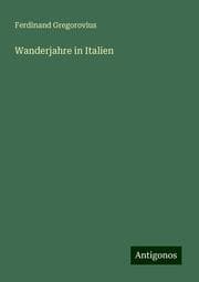 Cover von Wanderjahre in Italien