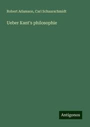 Cover von Ueber Kant's philosophie
