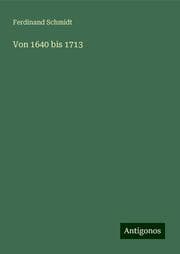 Cover von Von 1640 bis 1713